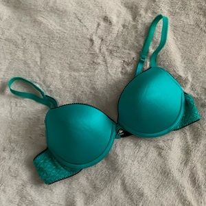 Aerie Vibrant Teal & Black Paige Bra 🦋